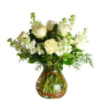 Charming Vase of White Flowers