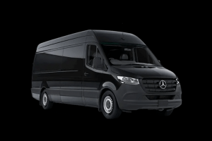 Black luxurious Mercedes Sprinter Van