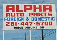 spare parts sales houston Alpha Auto Parts
