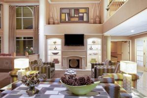 La Quinta Inn & Suites by Wyndham Houston Galleria Area hotel lobby in Houston, Texas
